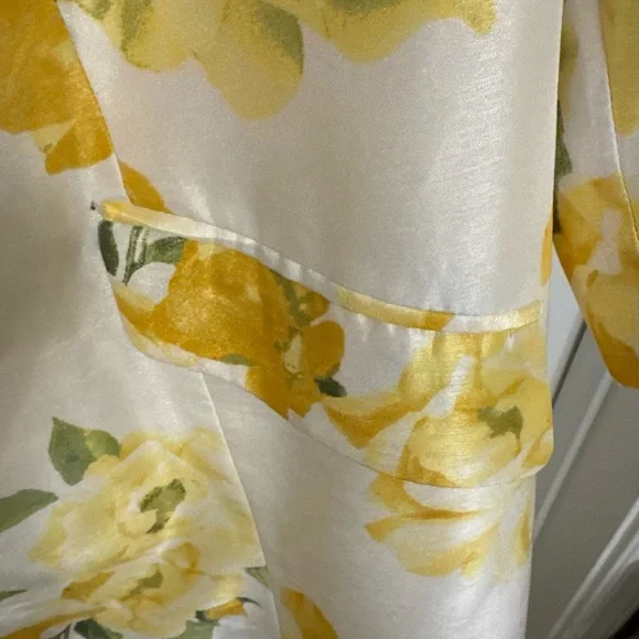 Danillo Women's Floral Midi Dress yellow with floral jacket - Yellow and Green - Picture 14 of 15